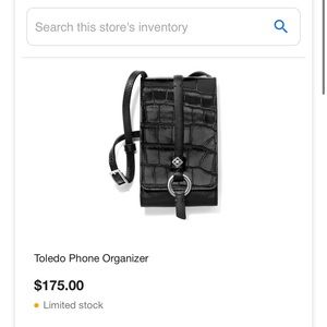 **BRAND NEW* Brighton black Toledo phone organizer